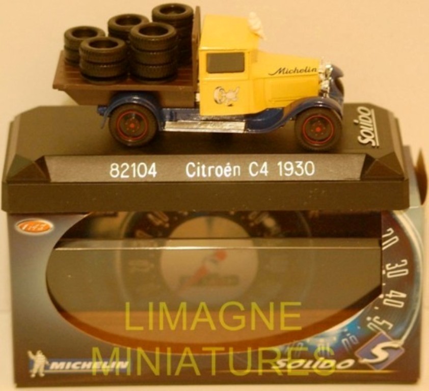 Le fourgon Citroën C4 F Michelin en miniature Solido au 1/43e à réparer